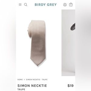 Birdy Grey Simon Neckties - Taupe